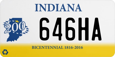 IN license plate 646HA