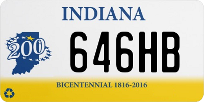 IN license plate 646HB