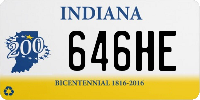 IN license plate 646HE