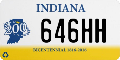 IN license plate 646HH