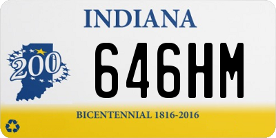 IN license plate 646HM