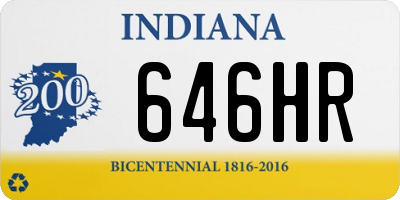 IN license plate 646HR