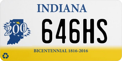 IN license plate 646HS