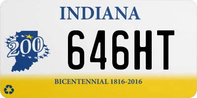 IN license plate 646HT