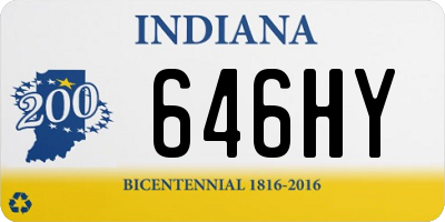 IN license plate 646HY