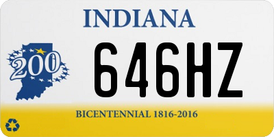 IN license plate 646HZ