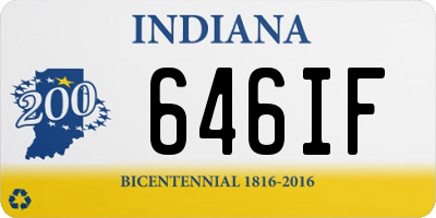 IN license plate 646IF