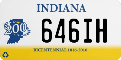 IN license plate 646IH