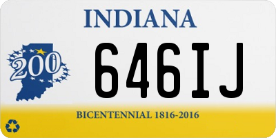 IN license plate 646IJ