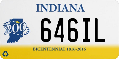 IN license plate 646IL