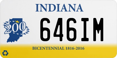 IN license plate 646IM