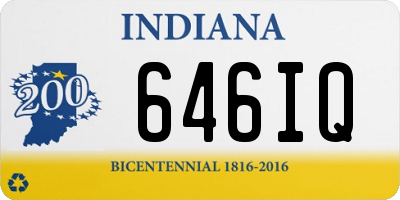IN license plate 646IQ