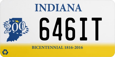 IN license plate 646IT