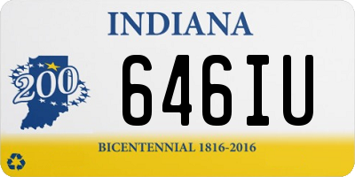 IN license plate 646IU