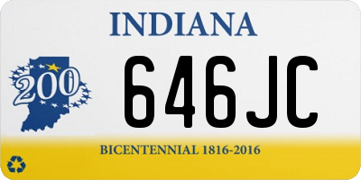 IN license plate 646JC
