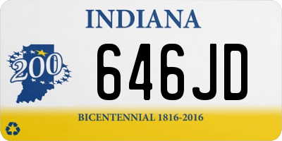 IN license plate 646JD