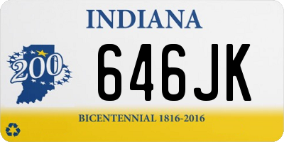 IN license plate 646JK