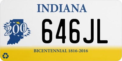 IN license plate 646JL