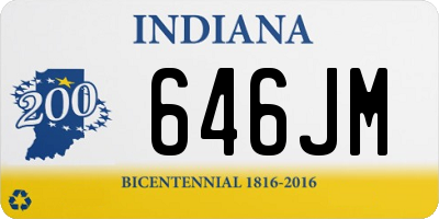 IN license plate 646JM