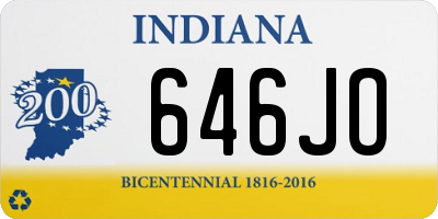 IN license plate 646JO