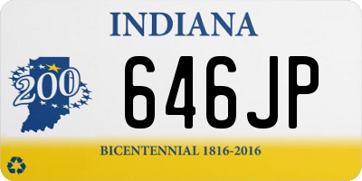 IN license plate 646JP