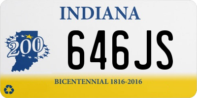 IN license plate 646JS