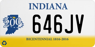 IN license plate 646JV