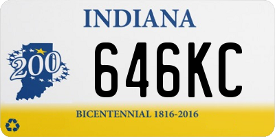 IN license plate 646KC