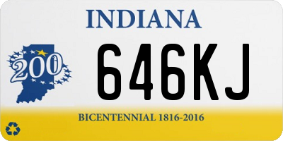 IN license plate 646KJ