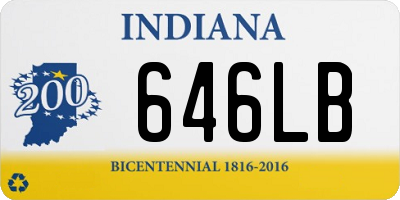IN license plate 646LB