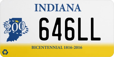 IN license plate 646LL