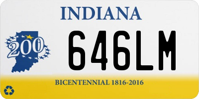 IN license plate 646LM