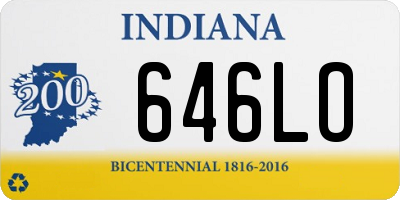 IN license plate 646LO