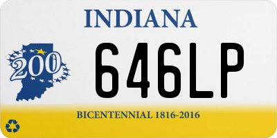 IN license plate 646LP
