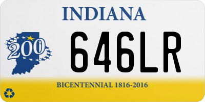 IN license plate 646LR