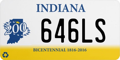 IN license plate 646LS