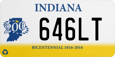 IN license plate 646LT