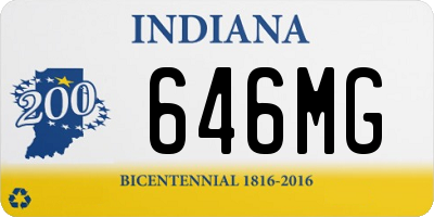 IN license plate 646MG