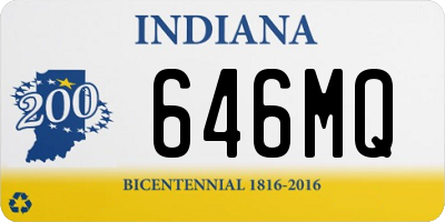 IN license plate 646MQ