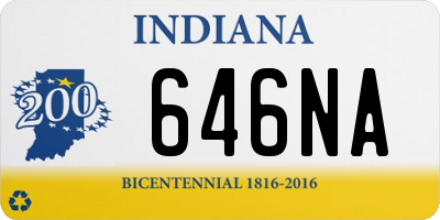 IN license plate 646NA