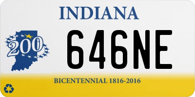 IN license plate 646NE