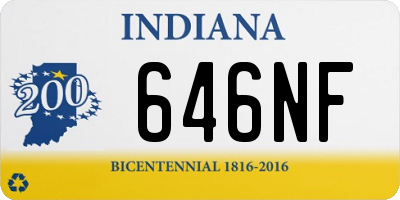 IN license plate 646NF