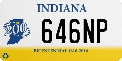 IN license plate 646NP