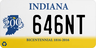 IN license plate 646NT