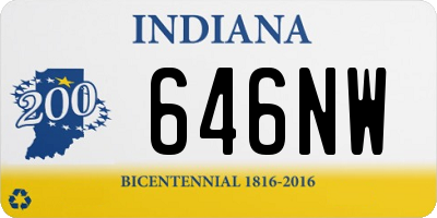 IN license plate 646NW
