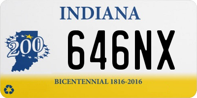 IN license plate 646NX