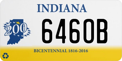 IN license plate 646OB