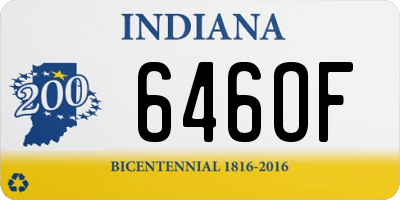 IN license plate 646OF