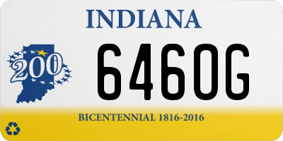 IN license plate 646OG