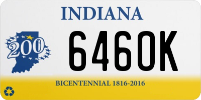 IN license plate 646OK
